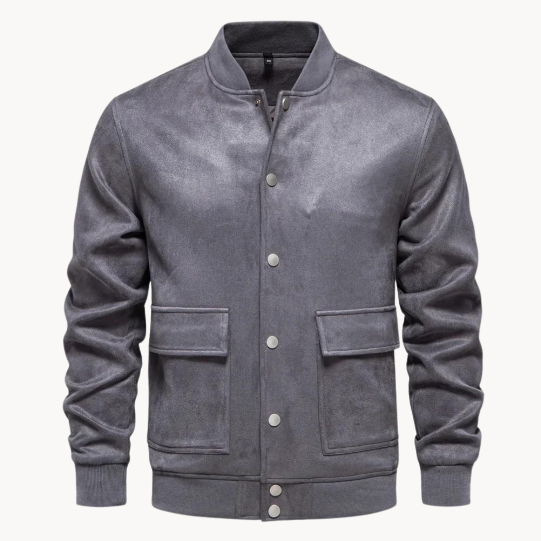 Blouson aviateur en cuir élégant pour homme