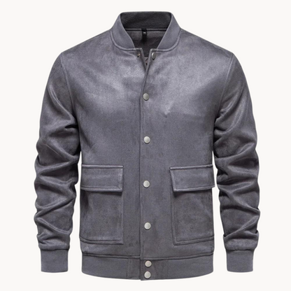 Blouson aviateur en cuir élégant pour homme
