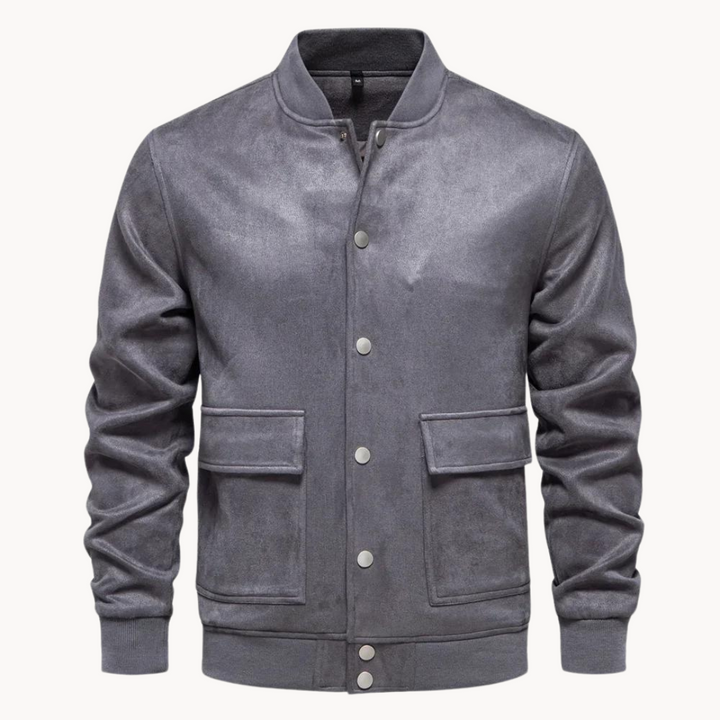 Blouson aviateur en cuir élégant pour homme