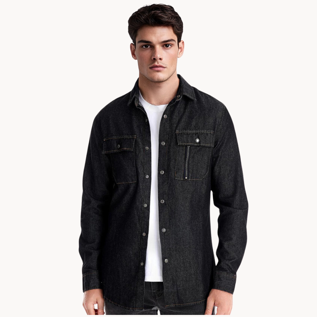 Chemise en jean confortable Coupe décontractée