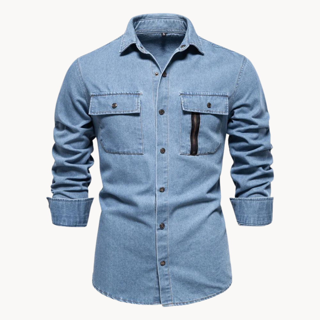 Chemise en jean confortable Coupe décontractée