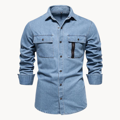Chemise en jean confortable Coupe décontractée