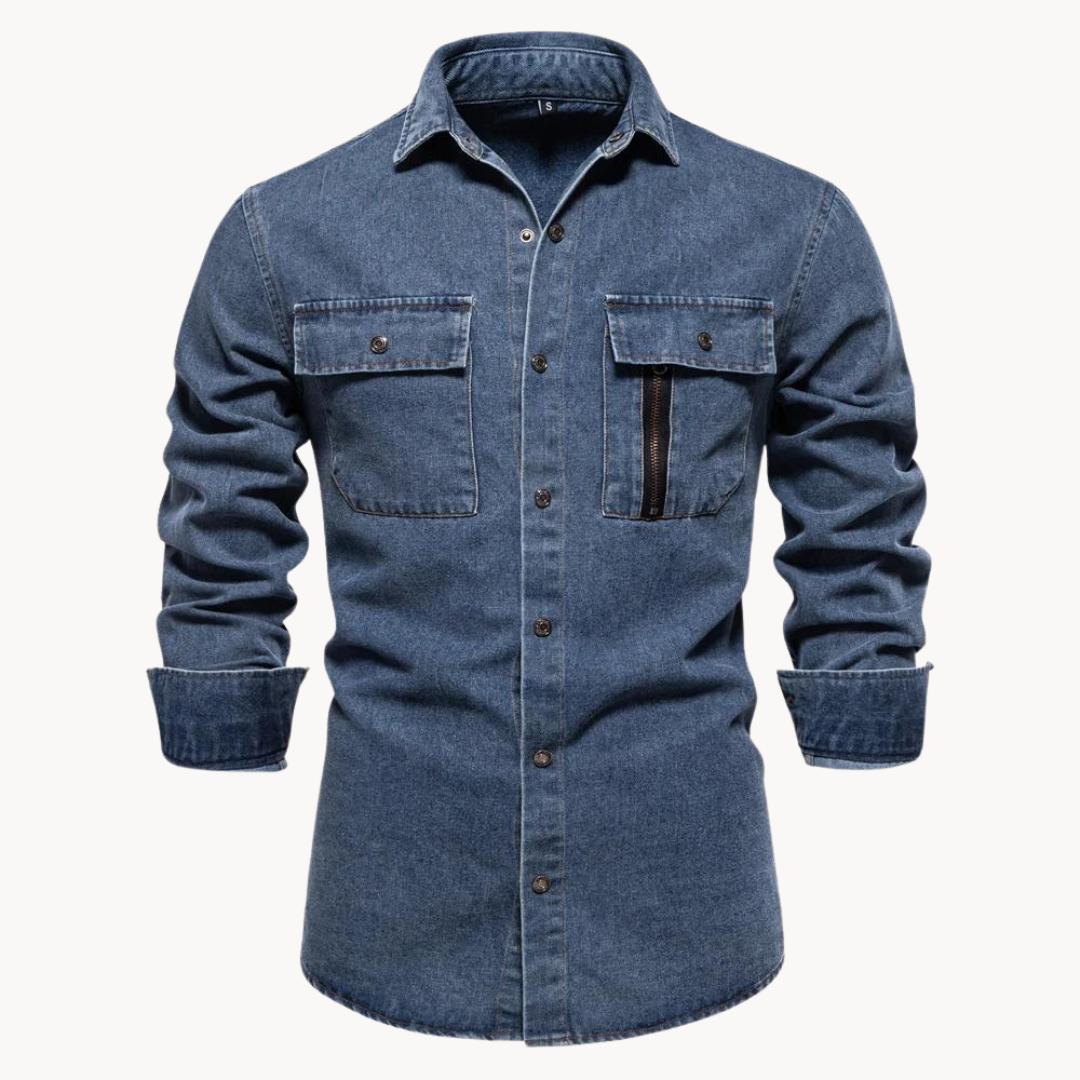 Chemise en jean confortable Coupe décontractée