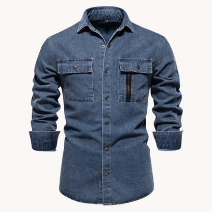 Chemise en jean confortable Coupe décontractée