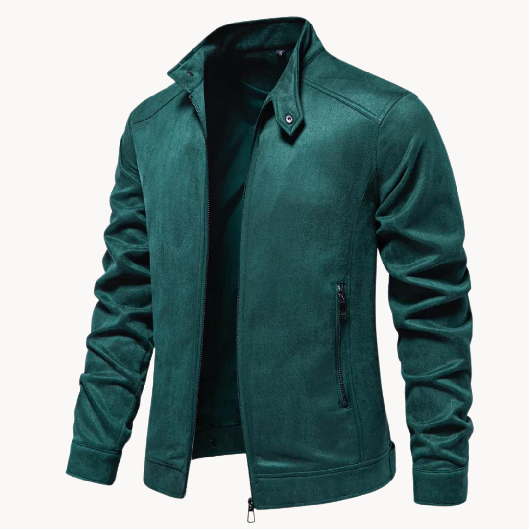 Männer Lederjacke Elegant Style - IdealeKleiden