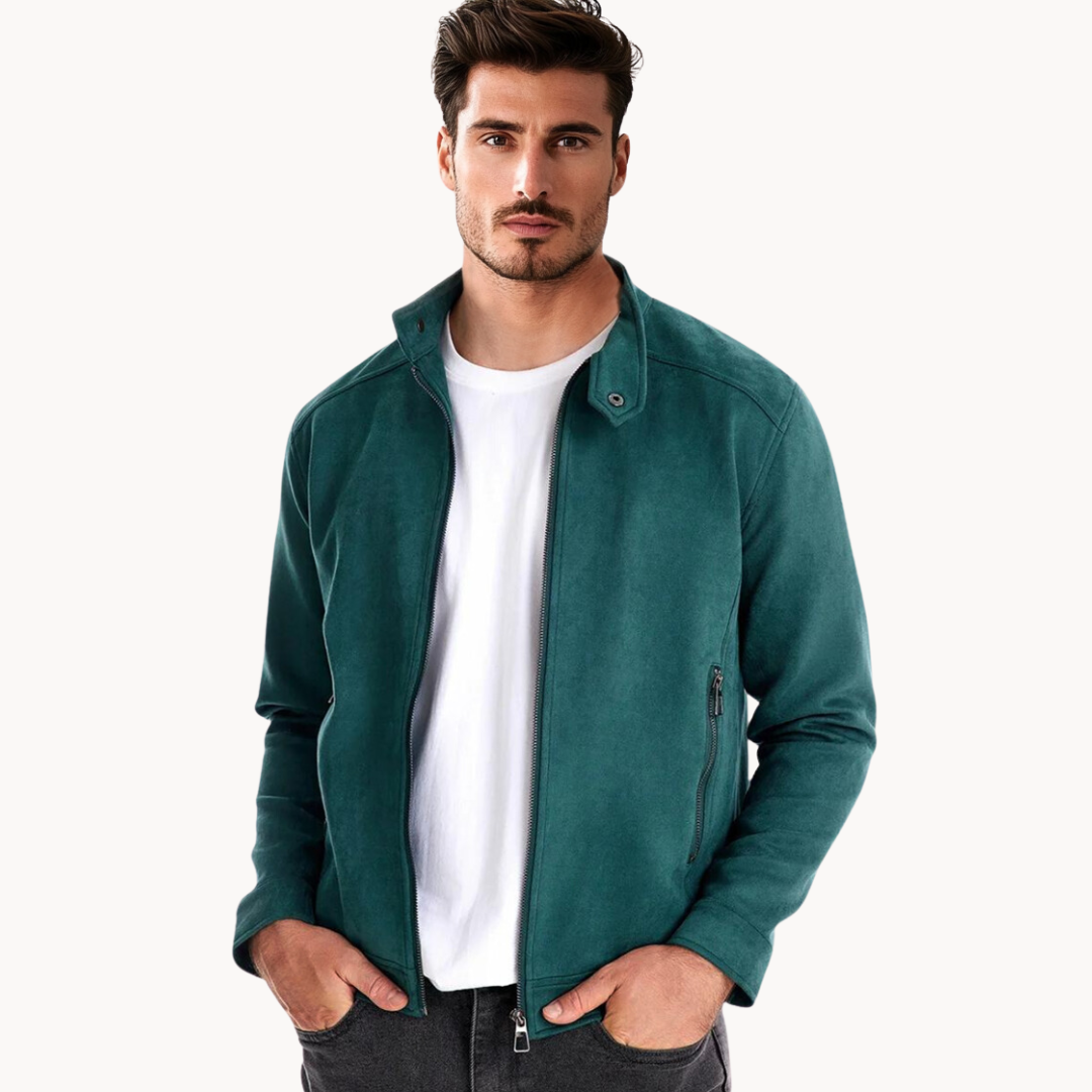 Blouson en cuir élégant pour homme