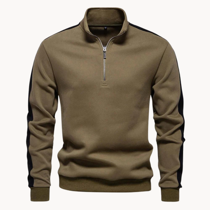 Pull élégant pour femme | Pull de luxe col zippé