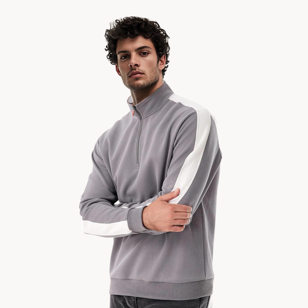 Pull élégant pour femme | Pull de luxe col zippé