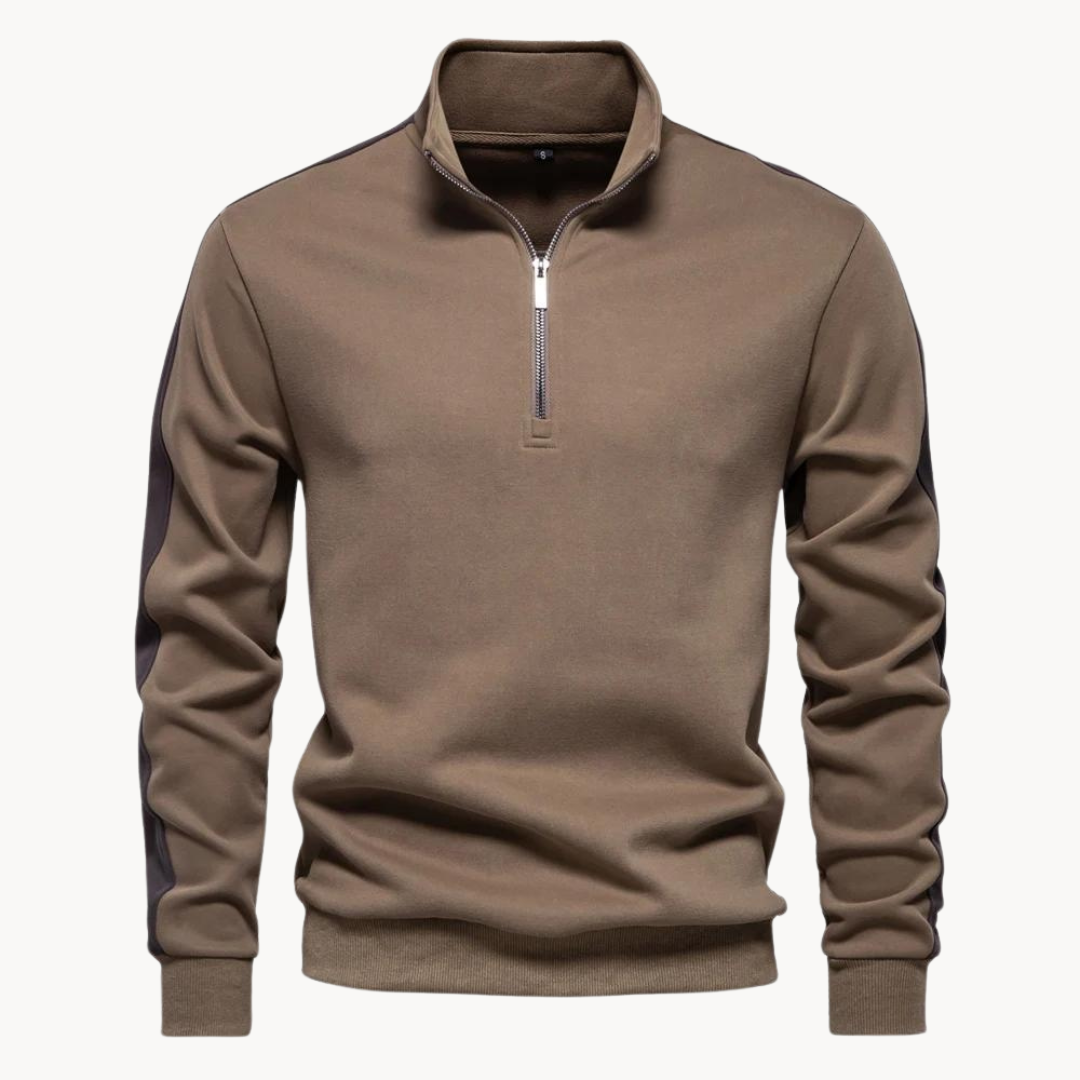 Pull élégant pour femme | Pull de luxe col zippé