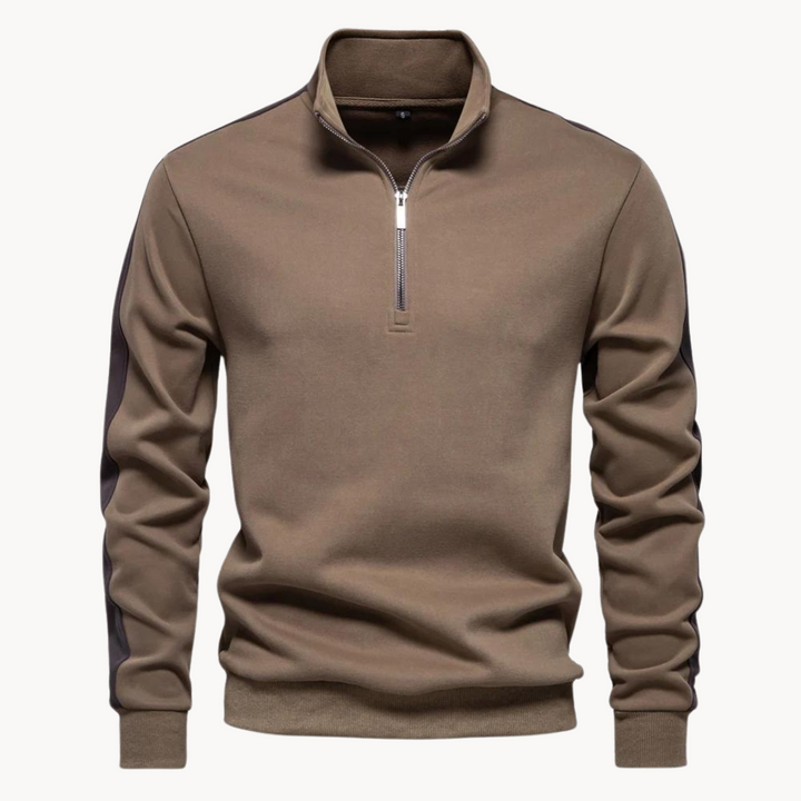 Pull élégant pour femme | Pull de luxe col zippé