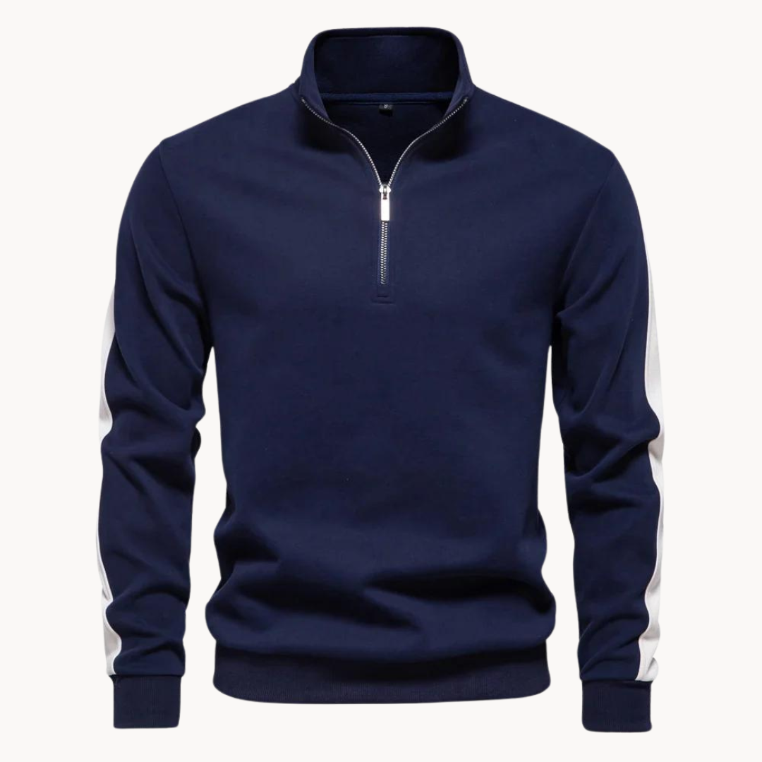 Pull élégant pour femme | Pull de luxe col zippé