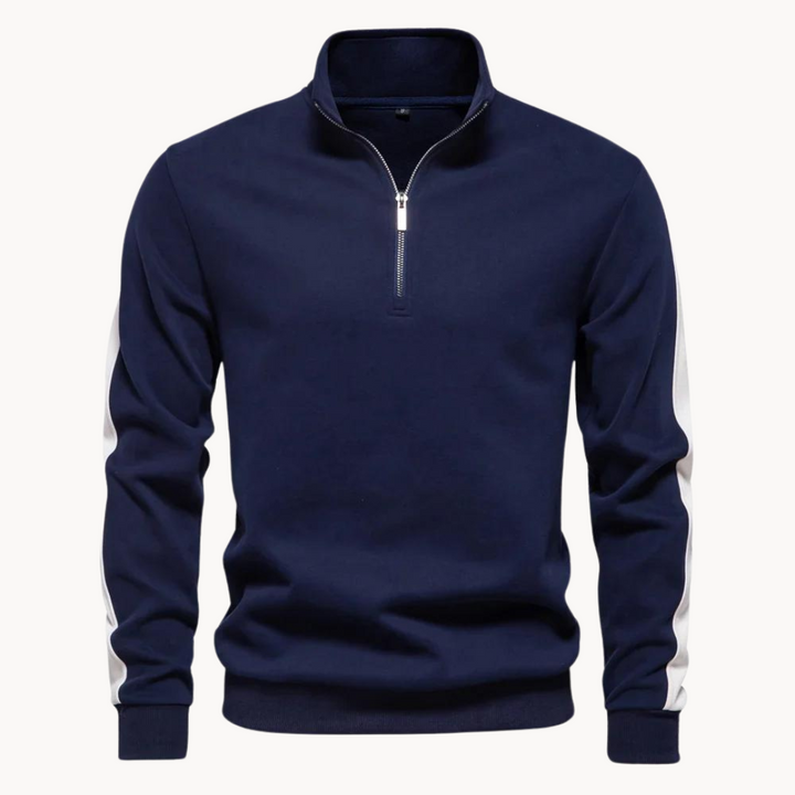 Pull élégant pour femme | Pull de luxe col zippé