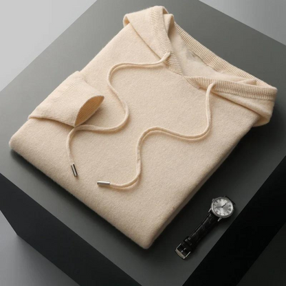 Cardigan souple en mérinos à capuche