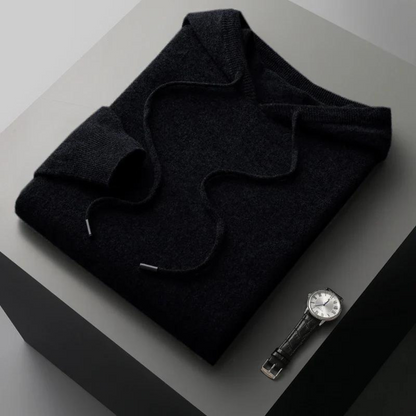 Cardigan souple en mérinos à capuche