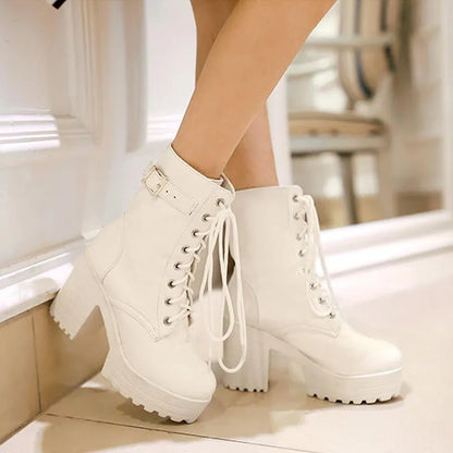 Bottines lacées stylées Design original Métallisé