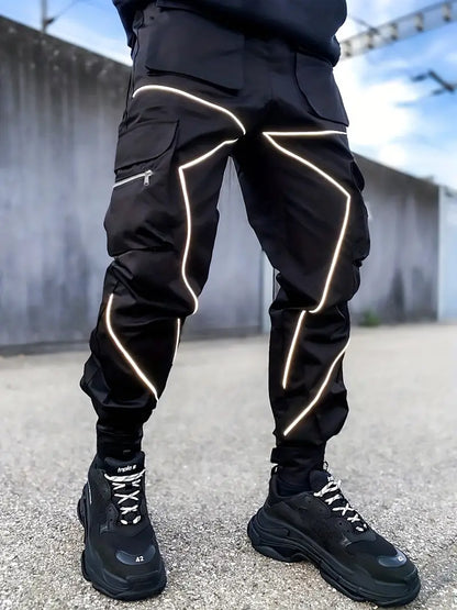 Pantalon Homme Multi-Poches Design Élégant