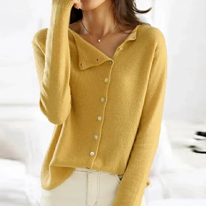 Gilet douillet pour femme, doux, manches longues