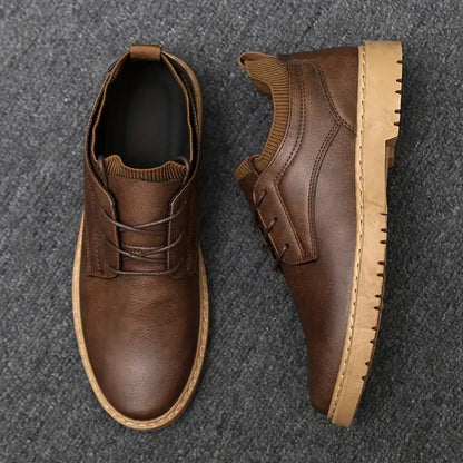 Chaussures en cuir à lacets pour hommes au quotidien
