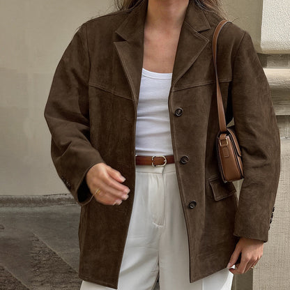 Veste d'automne chaude élégante pour femme