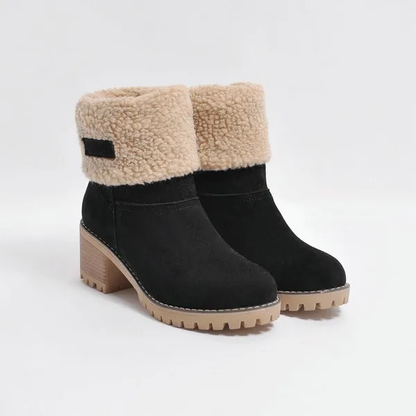 Bottes d'hiver femme, bottes de neige chaudes