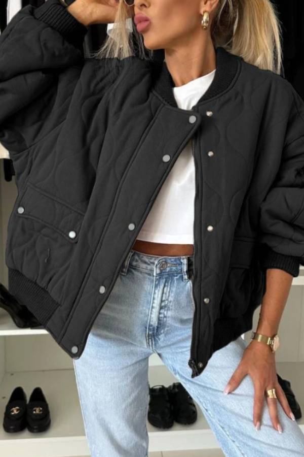 Veste élégante pour homme, manches longues, col, fermeture rapide