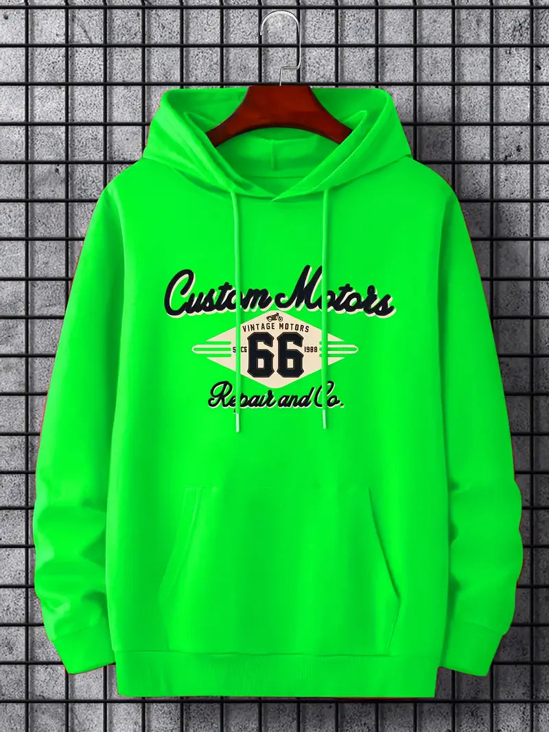 Sweat à capuche rétro homme style vintage
