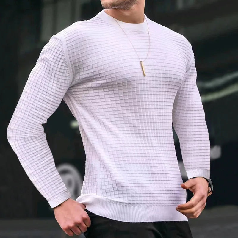 Pull élégant en maille Milano coupe slim
