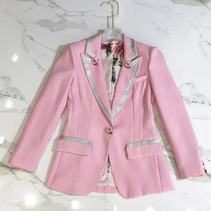Blazer élégant pour femme rose