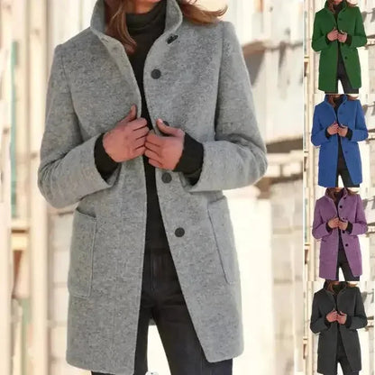 Stylisher Damen Trenchcoat Elegantes Design - IdealeKleiden