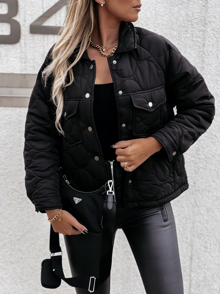 Élégant manteau d'hiver pour femme Stylé et chaud