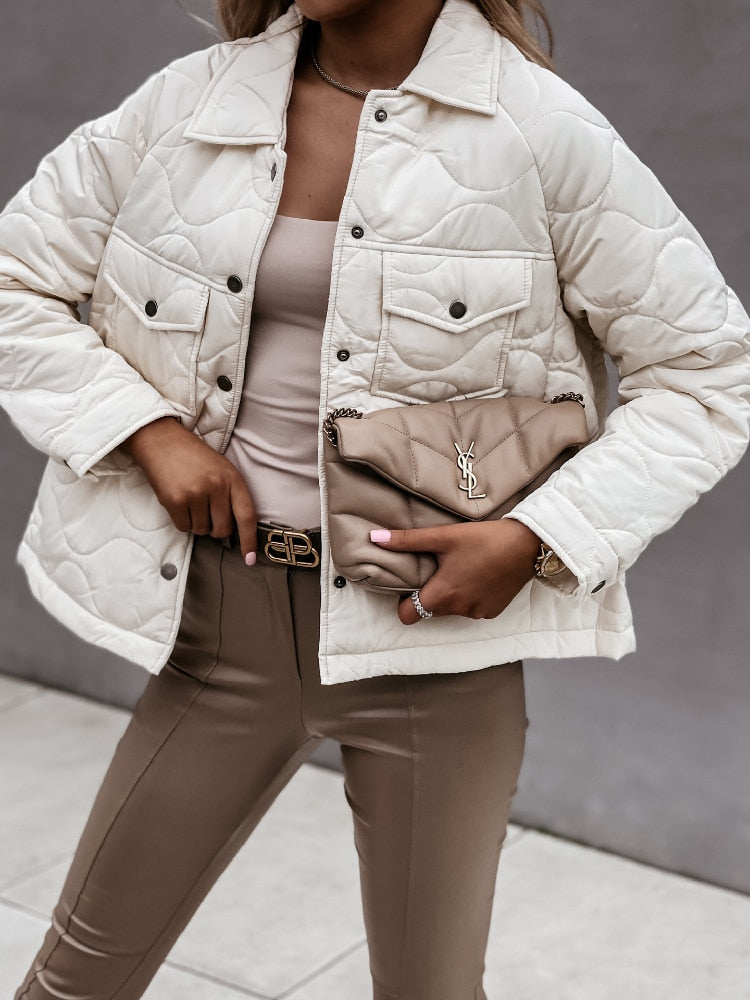Élégant manteau d'hiver pour femme Stylé et chaud