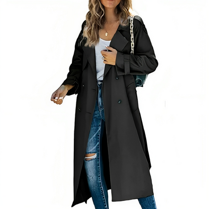 Trench-coat chic pour femme avec ceinture