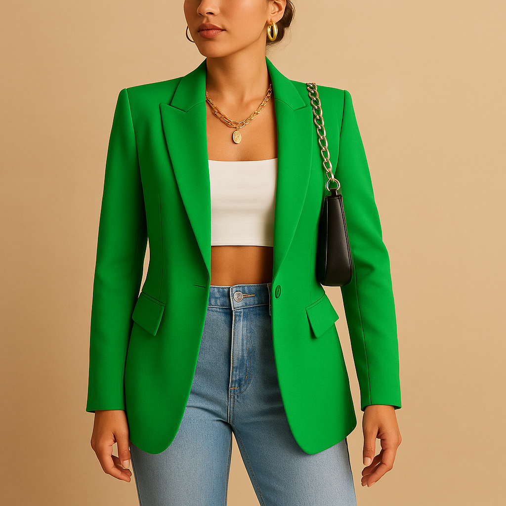 Damen Blazerjacke Slim Fit - IdealeKleiden