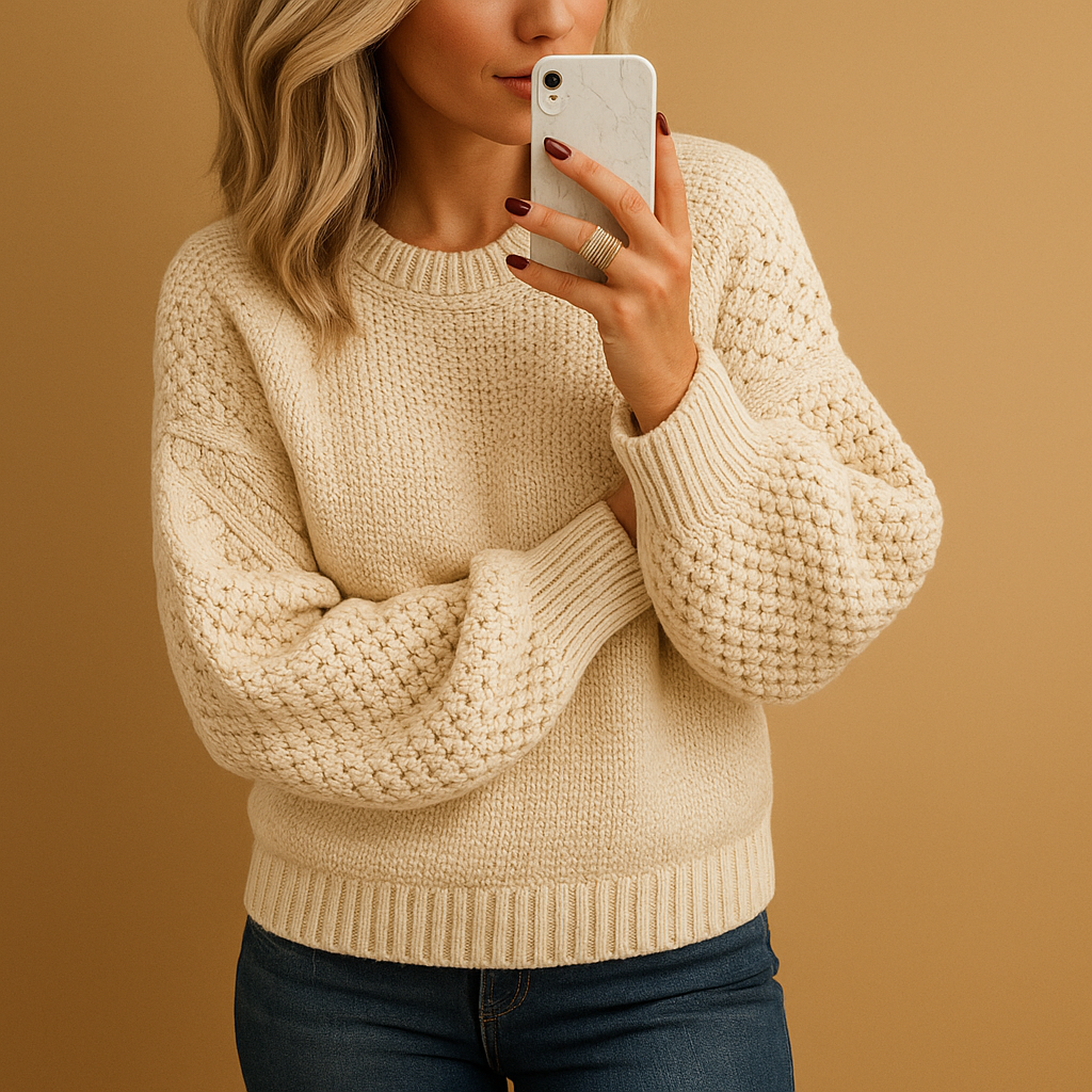 Gemütlicher Winterpullover Grobstrick Weich - IdealeKleiden