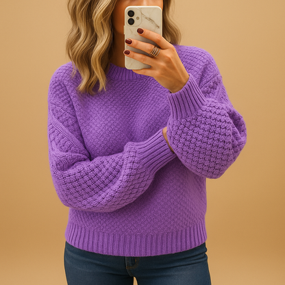Pull en tricot épais doux et confortable pour l'hiver