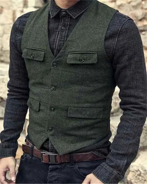 Gilet homme stylé coupe slim moderne