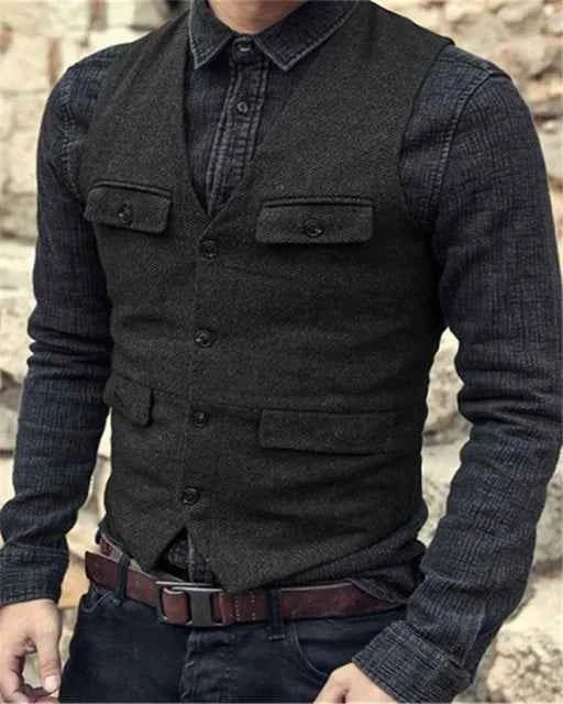 Gilet homme stylé coupe slim moderne