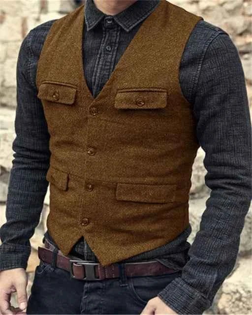 Gilet homme stylé coupe slim moderne