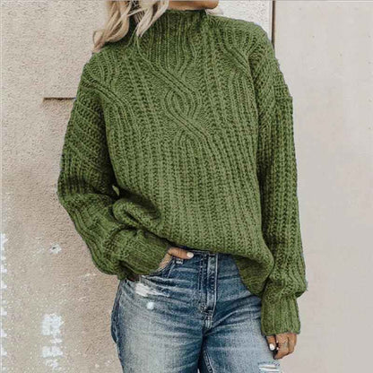Pull pour femme encolure ronde style moderne chic