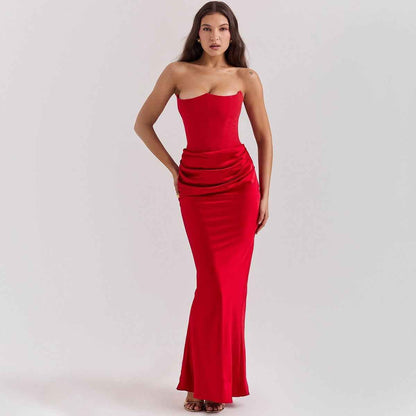 Robe de soirée élégante avec corset