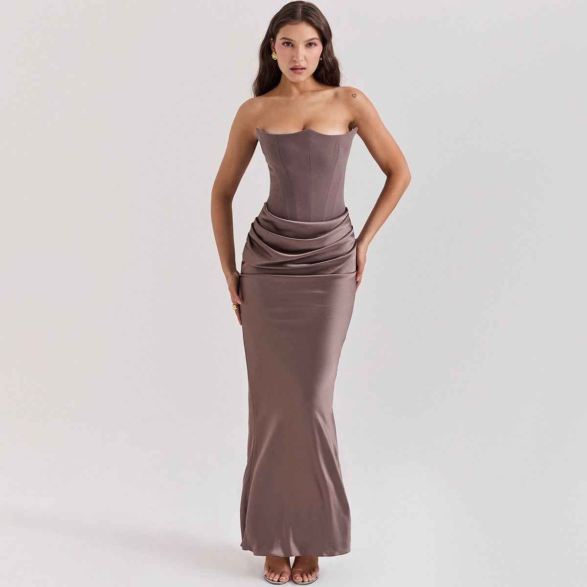 Robe de soirée élégante avec corset