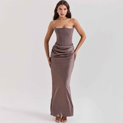 Robe de soirée élégante avec corset
