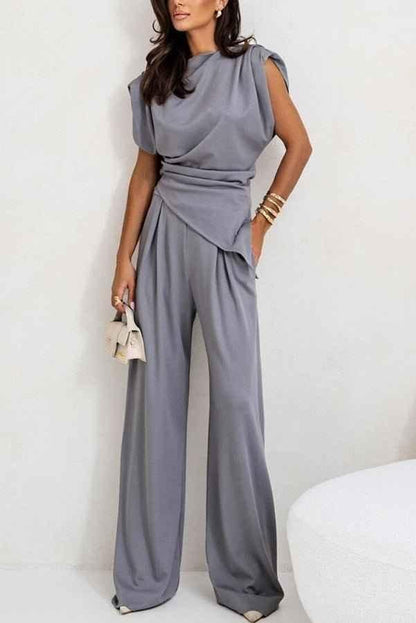 Ensemble élégant sans manches, coupe large