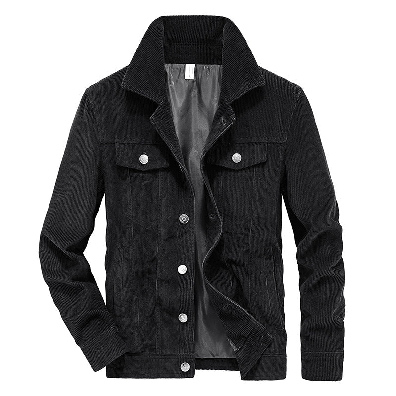 Veste pratique homme en velours côtelé léger