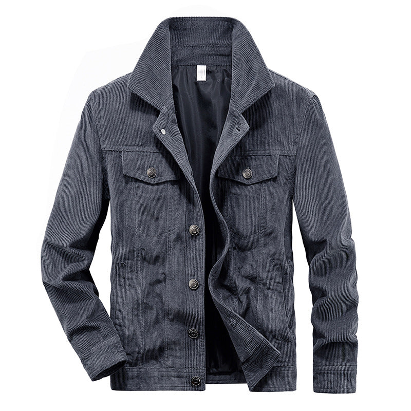 Veste pratique homme en velours côtelé léger