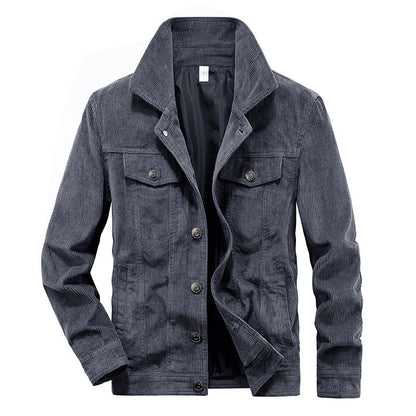 Veste pratique homme en velours côtelé léger