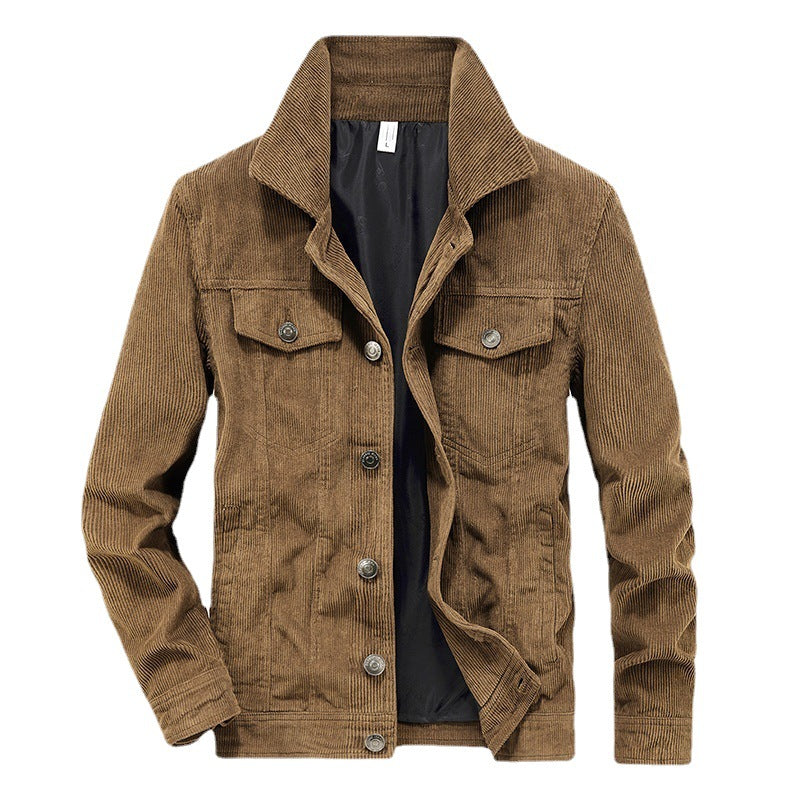 Veste pratique homme en velours côtelé léger
