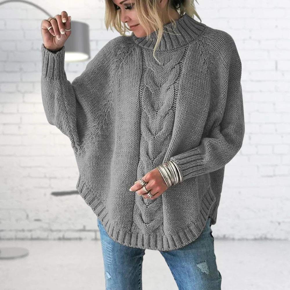 Pull Femme Long Ample Tricoté