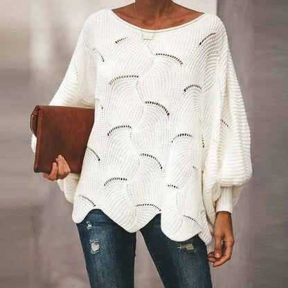 Pull-over tricoté confortable pour femme - Automne