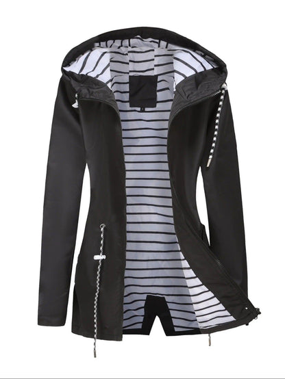 Manteau d'hiver élégant et résistant aux intempéries
